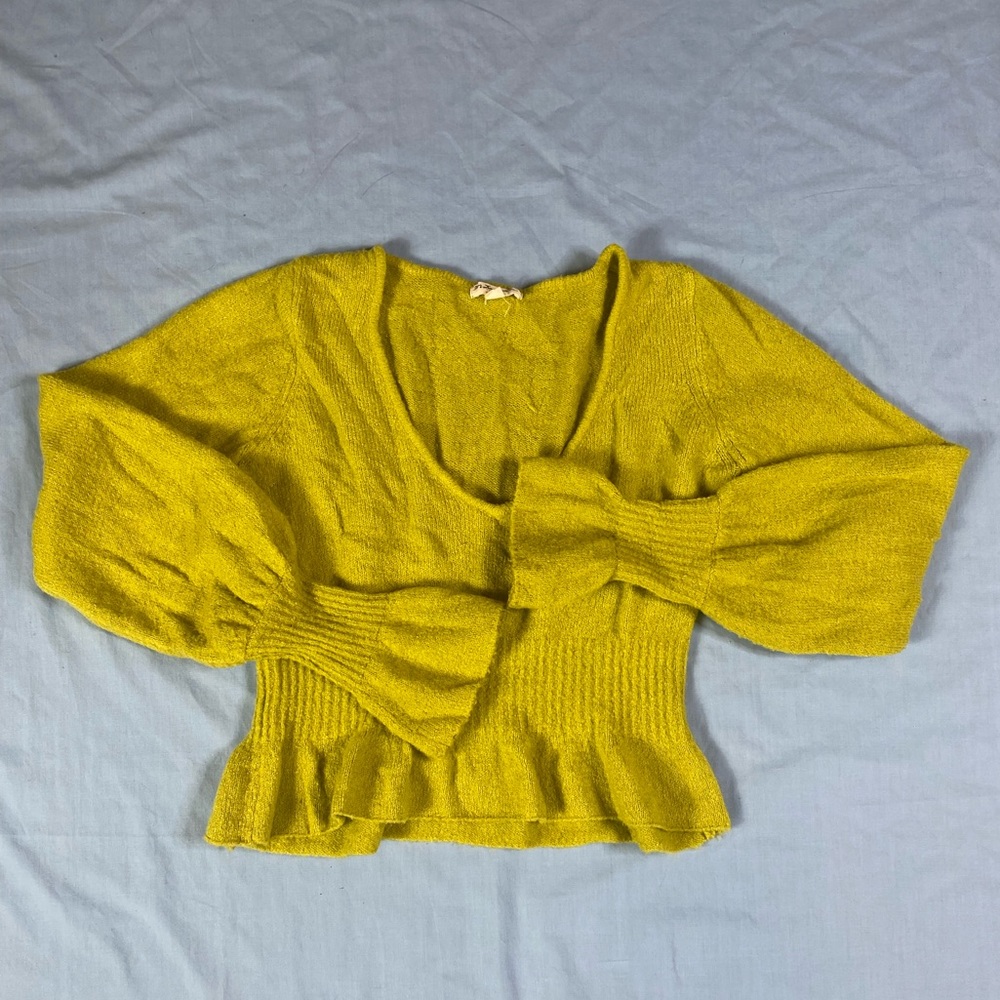For Love & Lemons Knitz Peasant Crop Sweater